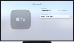 Apple TV 4K Bluetooth Screen